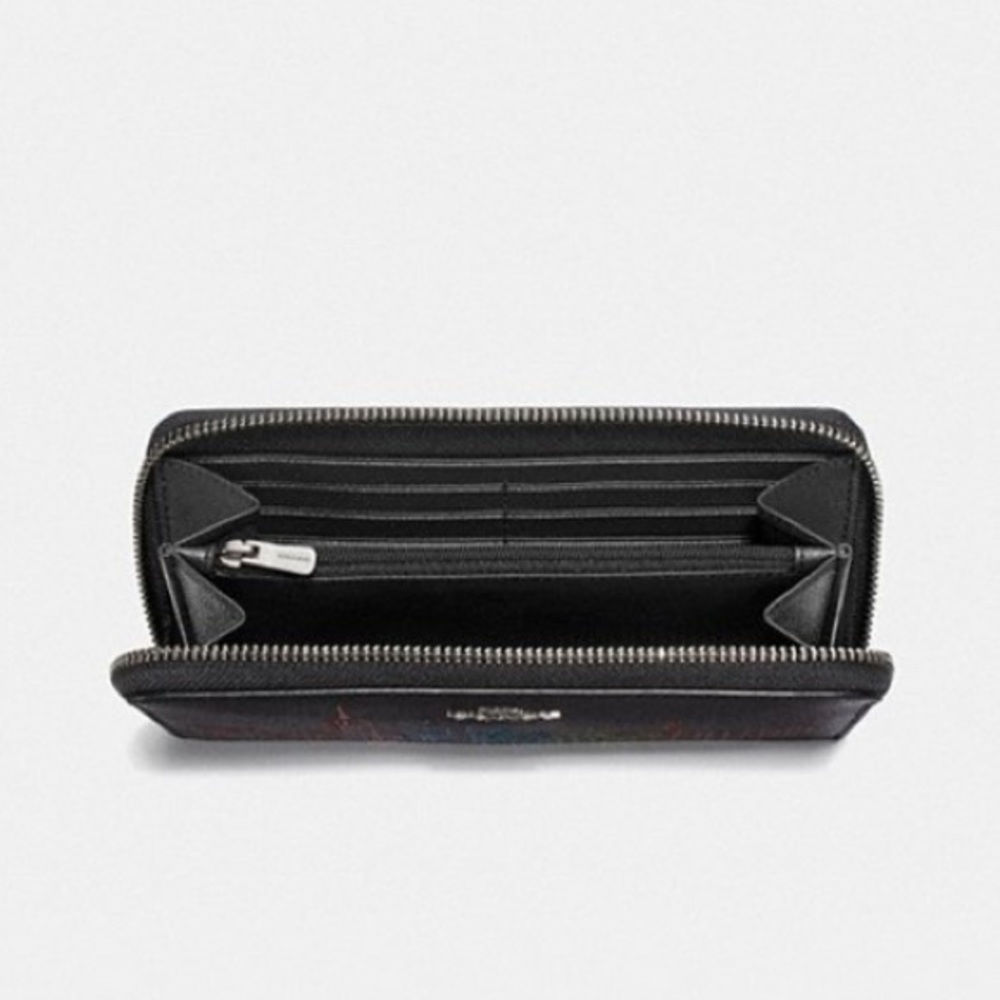 SOLD Coach Accordion Zip Wallet With Skyline Print - Picture 3 of 8